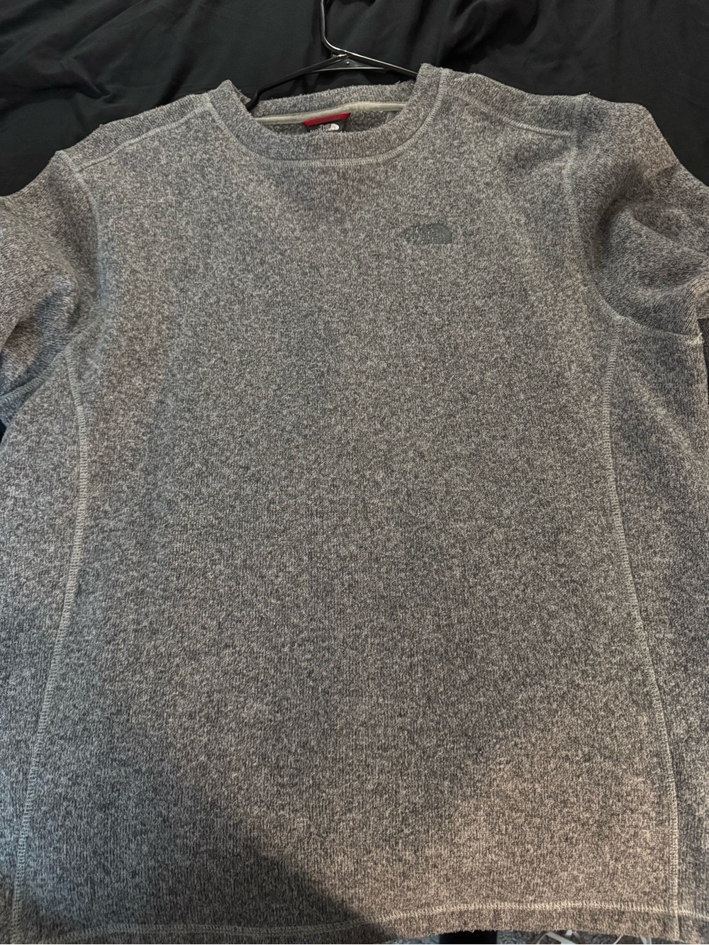 North face Men's Gray Crewneck Sweater